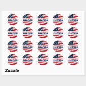 Sticker Rond Élection présidentielle américaine de 2024 (Feuille)
