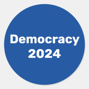 Sticker Rond Élection présidentielle de 2024 pour la démocratie