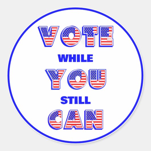 Sticker Rond Élections intermédiaires 2026 (Devant)