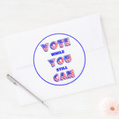Sticker Rond Élections intermédiaires 2026 (Enveloppe)