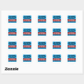 Sticker Rond Élections libres et équitables (Feuille)