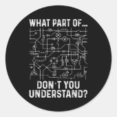 Sticker Rond Electrical Engineering Electrical Engineer Men  (Devant)