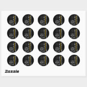 Sticker Rond Electrician (Feuille)