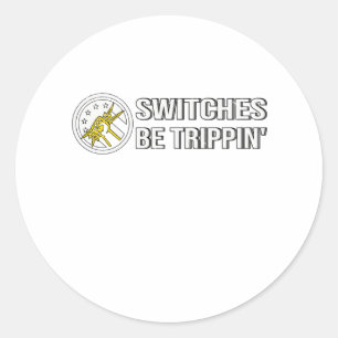 Sticker Rond Electricien Drapeau Electronique Wortwitz désorgan