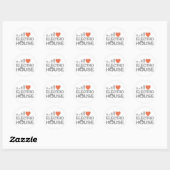 Sticker Rond Electro House (Feuille)