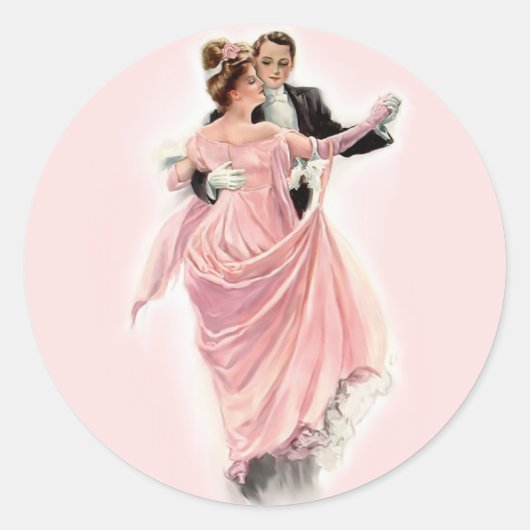 Sticker Rond Elégance du soir (Devant)