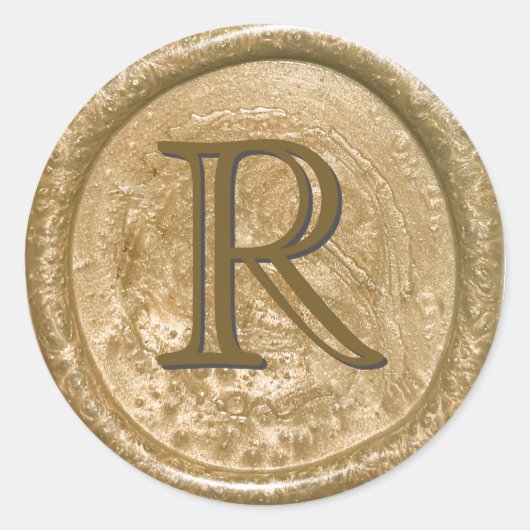 Sticker Rond Élégance or (Devant)