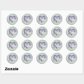Sticker Rond Élégance orchidée (Feuille)
