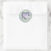 Sticker Rond Élégance orchidée (Sac)