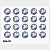 STICKER ROND ÉLÉGANCE SWAN (Feuille)