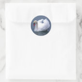 STICKER ROND ÉLÉGANCE SWAN (Sac)