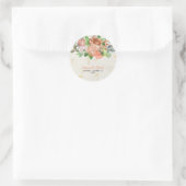 Sticker Rond Elegancia en Flor (Sac)