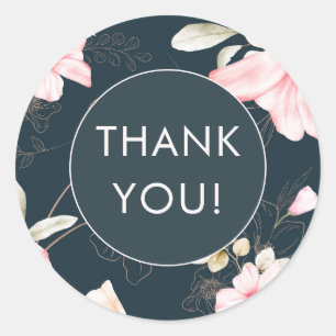 Sticker Rond Elégant bleu bleu bleu bleu bleu bleu bleu motif M