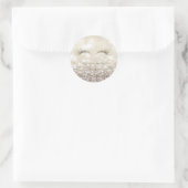 Sticker Rond Elégant Bokeh, Faux Lashes Glittery (Sac)