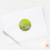 Sticker Rond Elégant Celery Green Diamond Chaussure haute talon (Enveloppe)