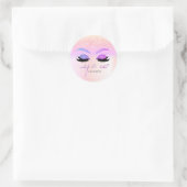 Sticker Rond Élégant Chic Parties scintillant Bokeh, Faux Lashe (Sac)