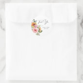 Sticker Rond Élégant chic Rose (Sac)