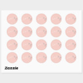 Sticker Rond Elégant ciseaux rose argent coiffeuse (Feuille)