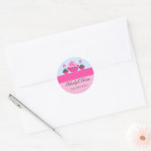Sticker Rond Élégant Cupcake Cake Pops Boulangerie Cachets (Enveloppe)