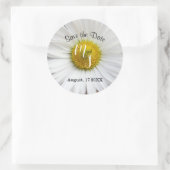 Sticker Rond Élégant Daisy (Sac)