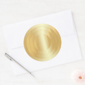 Sticker Rond Elégant Faux Gold Modèle glamour tendance (Enveloppe)