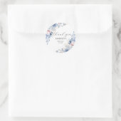 Sticker Rond Elegant Fleur sauvage Boho (Sac)
