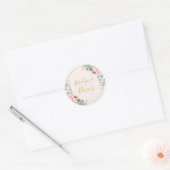 Sticker Rond Elégant flush floral Pastel Mariage Enveloppe scea (Enveloppe)