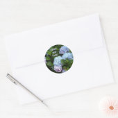 Sticker Rond Elegant Hydrangea Enregistrer la date (Enveloppe)