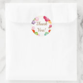 Sticker Rond Élégant Merci de style japonais (Sac)