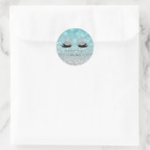 Sticker Rond Elégant Moder Glittery Bokeh, Parties scintillant  (Sac)