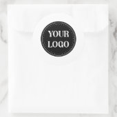 Sticker Rond élégant, moderne, raffiné et éditable. (Sac)