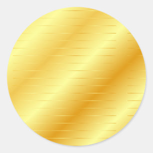 Sticker Rond Elégant Moderne tendance Modèle Or look doré