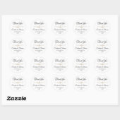 Sticker Rond Élégant Perle Or Script Mariage Romantique Perles (Feuille)