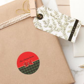 Sticker Rond Élégant plan et bijouterie avec nom