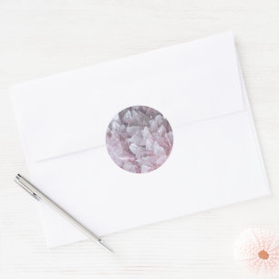 Sticker Rond Elégant Quartz rose Gem Esprit corps esprit énergi