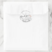 Sticker Rond Elégant rose en cuivre ciseaux en or coiffeuse (Sac)