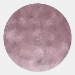 Sticker Rond Élégant Rose Gold Blank Modèle Ajouter votre texte
