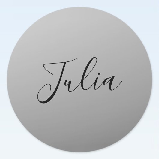 Sticker Rond Élégant script moderne modifiable écriture de text