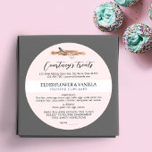 Sticker Rond Élégant Script rose Vive Accueil Boulangerie Ingré