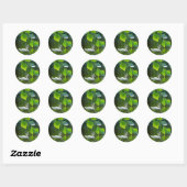 Sticker Rond Elegant Summer Swan (Feuille)