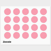 Sticker Rond Élégant tableau de bord rose (Feuille)