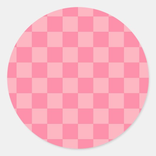 Sticker Rond Élégant tableau de bord rose (Devant)