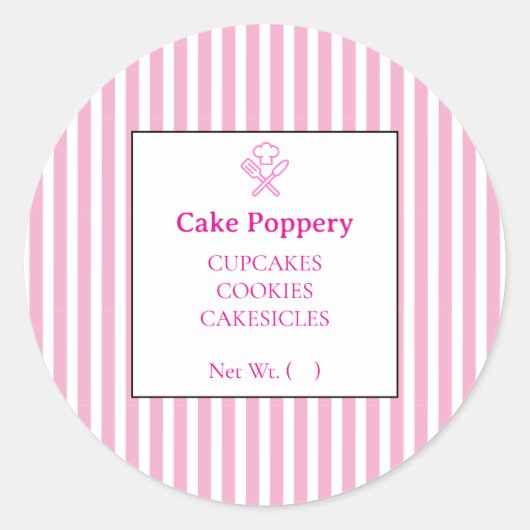 Sticker Rond Élégant trié (Devant)