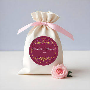 Sticker Rond Élégant victorien