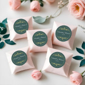 Sticker Rond Élégant victorien