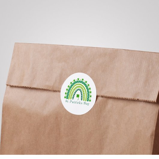 Sticker Rond Élégante fête de la Saint Patrick