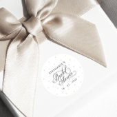 Sticker Rond Elégante Fête des mariées perles