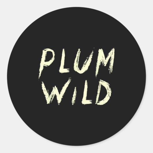 Sticker Rond Elegantly Plum Wild Explorer Of Adventures (Devant)