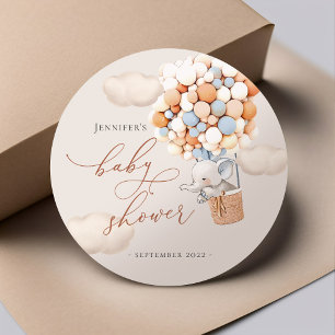 Sticker Rond Élément Favor Tags! Baby Shower Classique Rond Sti