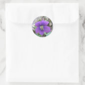 Sticker Rond Éléments de coordination du Fleur sauvage violet (Sac)